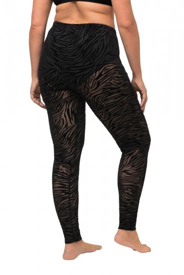 Ulla Popken 822286 Loomamustrilised sukkretuusid Must - Sukkpüksid & sokid - 
