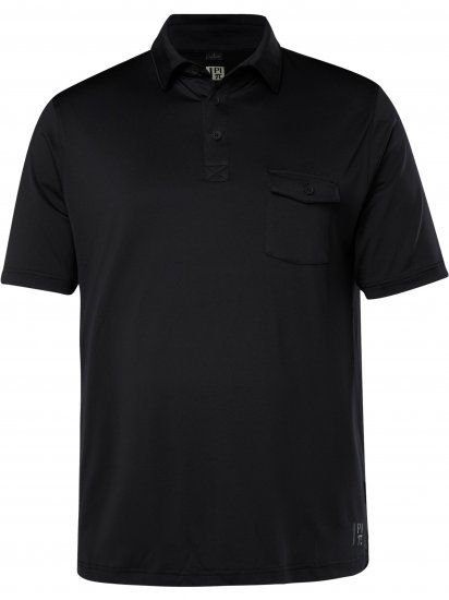 JP1880 Jay-Pi Flexnamic QuickDry Piqué Golf Polo Shirt Black - Spordiriided & outdoor - Suured suurused meeste spordiriided
