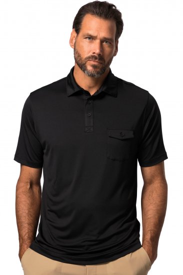 JP1880 Jay-Pi Flexnamic QuickDry Piqué Golf Polo Shirt Black - Spordiriided & outdoor - Suured suurused meeste spordiriided