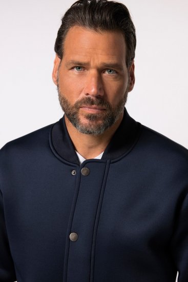 JP1880 College Jacket Scuba Fabric with Zipper Navy - Jakid ja joped - Joped, suured suurused: 2XL – 12XL