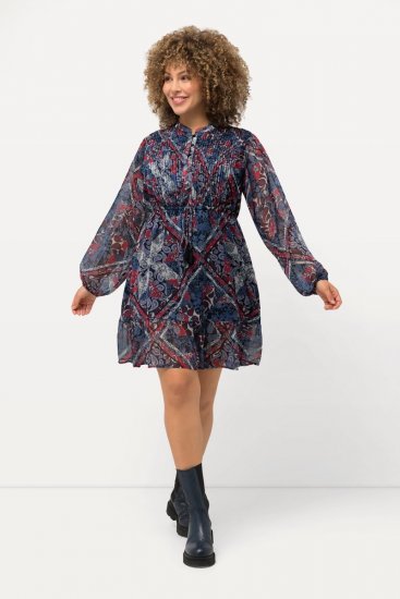 Ulla Popken 824976 Mustriline kleit Tumesinine - Midikleidid - Plusssuuruses midikleidid