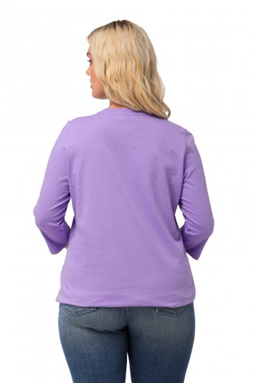 Ulla Popken Horticultural Graphic Floral Tee Pale Lilac - Trükitud/pildiga T-särgid naistele - 