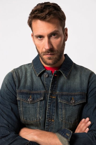 JP1880 Denim Jacket Dark Blue Denim - Jakid ja joped - Joped, suured suurused: 2XL – 12XL