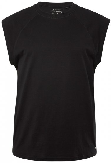 JP1880 826660 Langenud õlaga maika Must - T-särgid - Suured T-särgid 2XL – 14XL