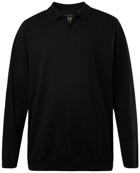 JP1880 827115 Pika varrukaga polosärk kõhulõikega Must - Polosärgid - Meeste suured polosärgid 2XL – 8XL