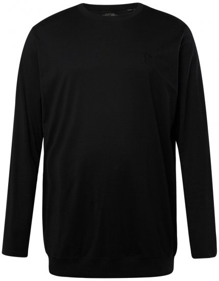 JP1880 827128 Pika varrukaga T-särk kõhulõikega Must - T-särgid - Suured T-särgid 2XL – 14XL