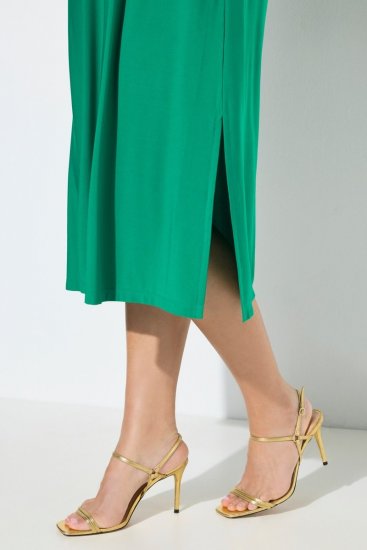 Ulla Popken 827908 Varrukateta jersey-kleit Roheline - Trikookleidid - 
