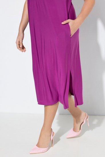 Ulla Popken 827908 Varrukateta jersey-kleit Lilla - Trikookleidid - 