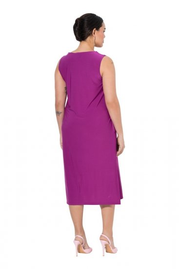 Ulla Popken 827908 Varrukateta jersey-kleit Lilla - Trikookleidid - 