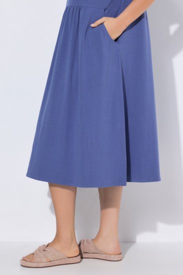 Ulla Popken 827920 Lühikeste varrukatega jersey-kleit Sinine - Trikookleidid - 