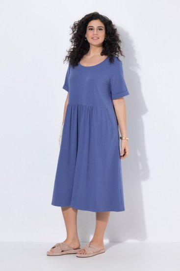 Ulla Popken 827920 Lühikeste varrukatega jersey-kleit Sinine - Trikookleidid - 