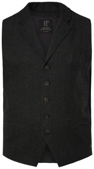 JP1880 828736 Kootud seljaosaga tweed-vest Must - Ülikonnad ja pintsakud - Ülikonnad suured suurused