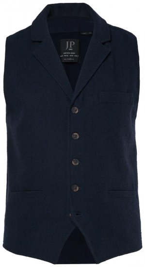 JP1880 828736 Kootud seljaosaga tweed-vest Tumesinine - Ülikonnad ja pintsakud - Ülikonnad suured suurused