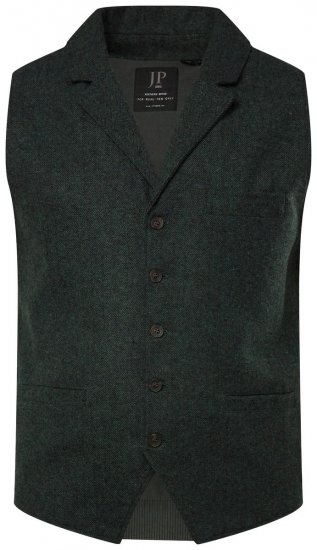 JP1880 828736 Kootud seljaosaga tweed-vest Pudeliroheline - Ülikonnad ja pintsakud - Ülikonnad suured suurused