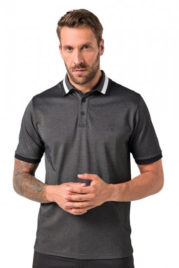 JAY-PI Quickdry Two-Tone Golf Poloshirt Black - Polosärgid - Meeste suured polosärgid 2XL – 8XL