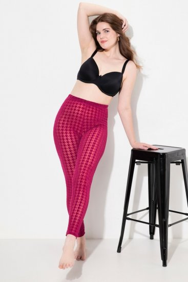 Ulla Popken 828982 Ruudulised sukkretuusid Marjapunane - Sukkpüksid & sokid - 