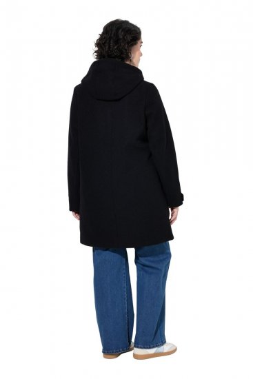 Ulla Popken 829347 Duffelmantel Must - Mantlid - Naiste mantlid suurtes suurustes
