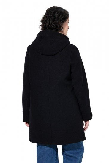 Ulla Popken 829347 Duffelmantel Must - Mantlid - Naiste mantlid suurtes suurustes