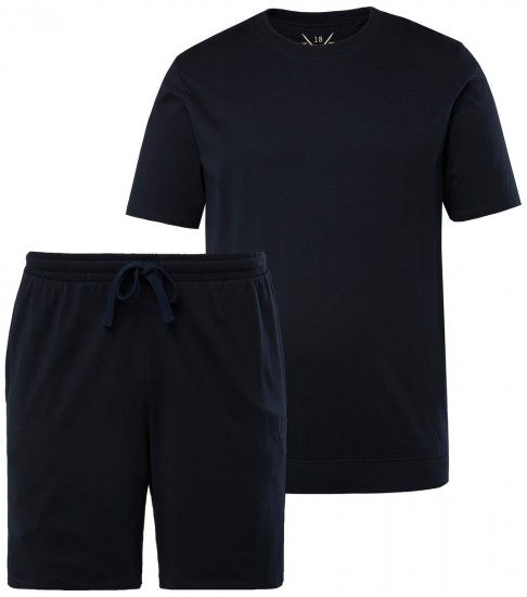JP1880 829513 Pidžaama lühike mudel bellyfit Tumesinine - Aluspesu ja ujumisriided - Aluspesu 2XL-8XL