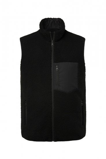 Jay-Pi 829716 Pööratav teddyvest Must - Jakid ja joped - Joped, suured suurused: 2XL – 12XL
