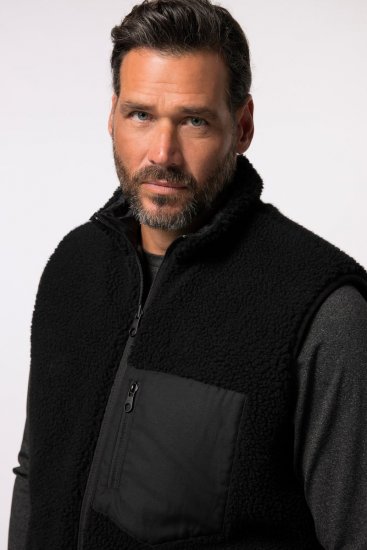 Jay-Pi 829716 Pööratav teddyvest Must - Jakid ja joped - Joped, suured suurused: 2XL – 12XL
