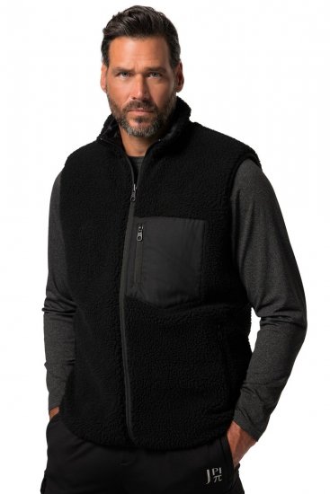 Jay-Pi 829716 Pööratav teddyvest Must - Jakid ja joped - Joped, suured suurused: 2XL – 12XL