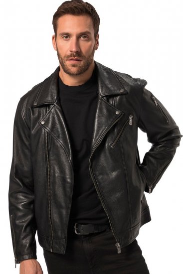JP1880 830586 Bikerjope lambanapast Must - Jakid ja joped - Joped, suured suurused: 2XL – 12XL