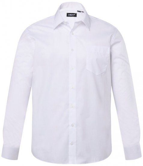 Men+ 753 Pika varrukaga Business-särk klassikalise kraega Valge - Särgid - Meeste suured särgid 2XL – 8XL