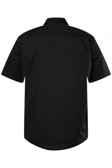 Men+ 756 Lühikeste varrukatega Business-särk klassikalise kraega Must - Särgid - Meeste suured särgid 2XL – 8XL