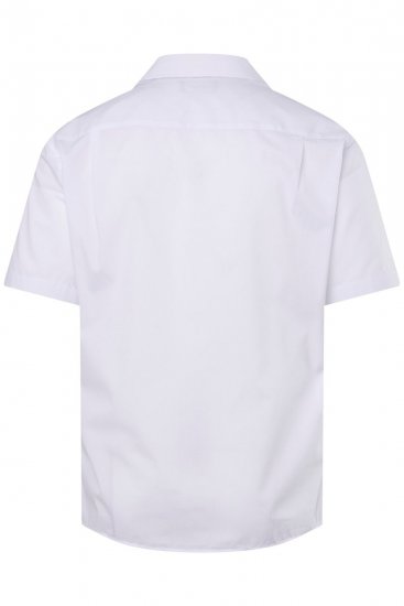 Men+ 758 Lühikeste varrukatega Business-särk avatud kraega Valge - Särgid - Meeste suured särgid 2XL – 8XL