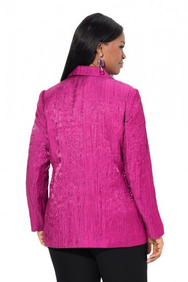 Ulla Popken 830767 Kortsus struktuuriga pintsak Magenta - Pintsakud - Pintsakud naistele suurtes suurustes