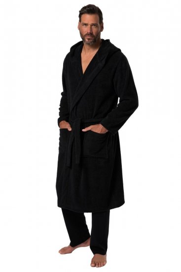 JP1880 Bathrobe Terry Black - Aluspesu ja ujumisriided - Aluspesu 2XL-8XL