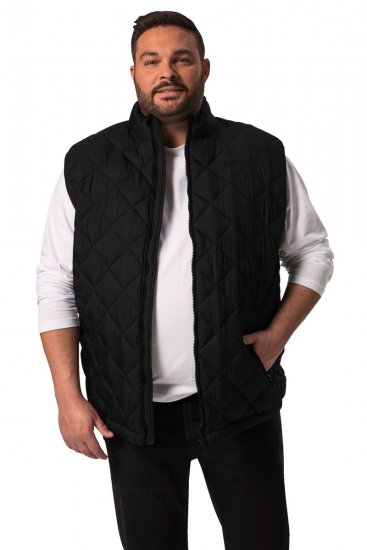 Men+ 578 Tepitud vest püstkraega Must - Jakid ja joped - Joped, suured suurused: 2XL – 12XL
