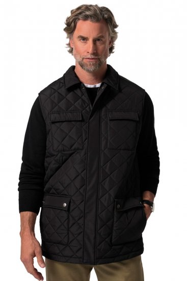 Boston Park 593 Tepitud vest särgikraega Must - Jakid ja joped - Joped, suured suurused: 2XL – 12XL