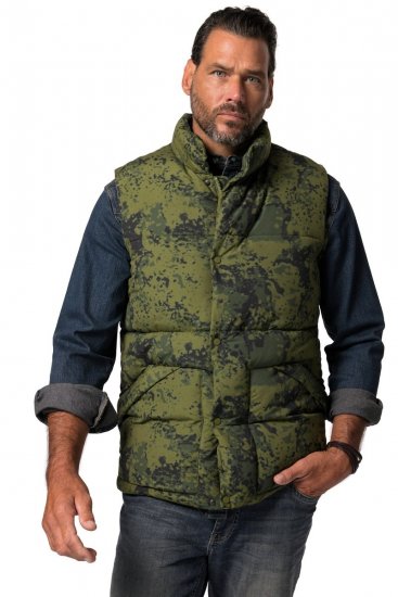 JP1880 831610 Tepitud vest kamuflaažis Roheline - Jakid ja joped - Joped, suured suurused: 2XL – 12XL