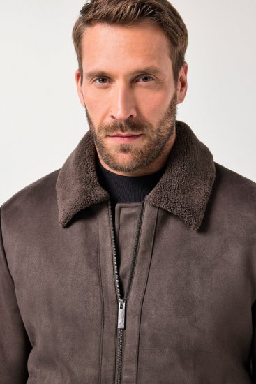 JP1880 Bomber Jacket Faux Leather Dark Brown - Jakid ja joped - Joped, suured suurused: 2XL – 12XL