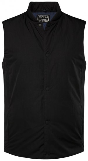STHUGE 831824 Tepitud vest taaskasutatud materjalist Must - Jakid ja joped - Joped, suured suurused: 2XL – 12XL