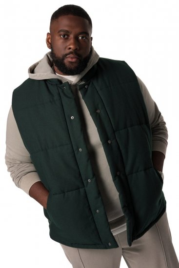 STHUGE 831896 Vateeritud flanellvest Tumeroheline - Jakid ja joped - Joped, suured suurused: 2XL – 12XL