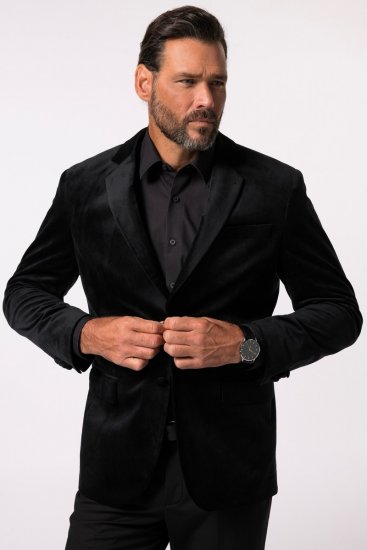 JP1880 Jacket Velvet Business Smoking Black - Ülikonnad ja pintsakud - Ülikonnad suured suurused