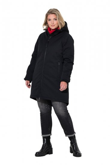 Ulla Popken 833341 Funktsionaalne jope Must - Joped - Suured naiste jakid
