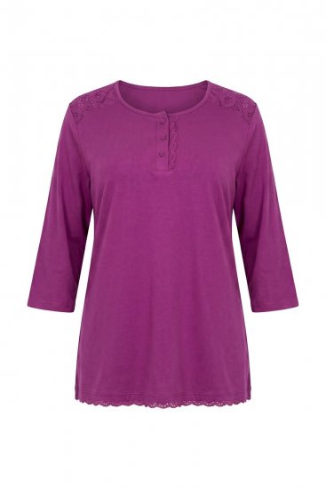 Ulla Popken 833660 Pidžaama Violetne - Pidžaama/Loungewear - 