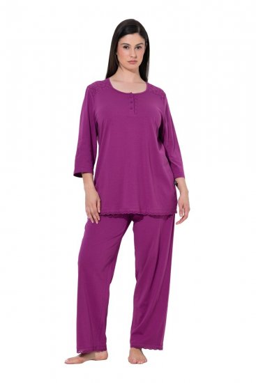 Ulla Popken 833660 Pidžaama Violetne - Pidžaama/Loungewear - 