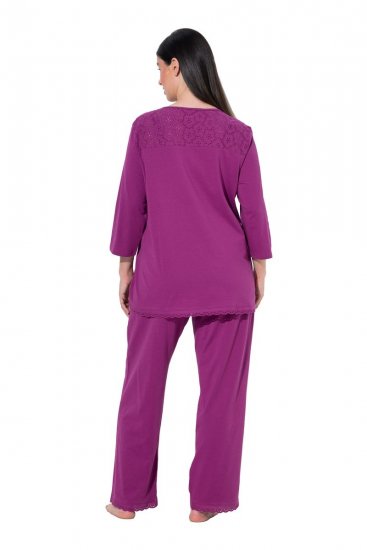 Ulla Popken 833660 Pidžaama Violetne - Pidžaama/Loungewear - 