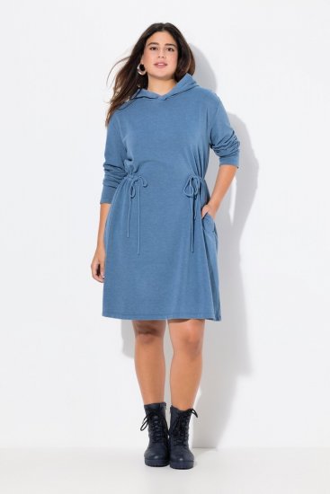 Ulla Popken 834536 Kapuutsiga dressikleit Denimsinine - Dressikleidid - 