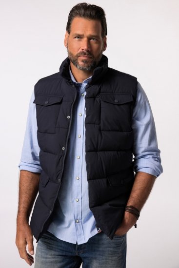 JP1880 834648 Tepitud vest püstkraega Tumesinine - Jakid ja joped - Joped, suured suurused: 2XL – 12XL