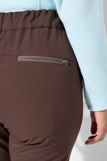 Ulla Popken 834662 Fliisvoodriga softshell-püksid Taupe - Outdoor - 