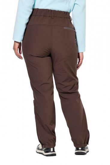 Ulla Popken 834662 Fliisvoodriga softshell-püksid Taupe - Outdoor - 