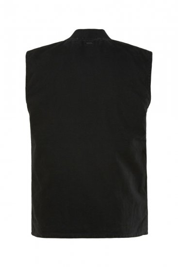 JP1880 834734 Canvas-vest Must - Jakid ja joped - Joped, suured suurused: 2XL – 12XL
