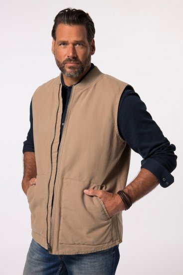 JP1880 834734 Canvas-vest Tumebeež - Jakid ja joped - Joped, suured suurused: 2XL – 12XL