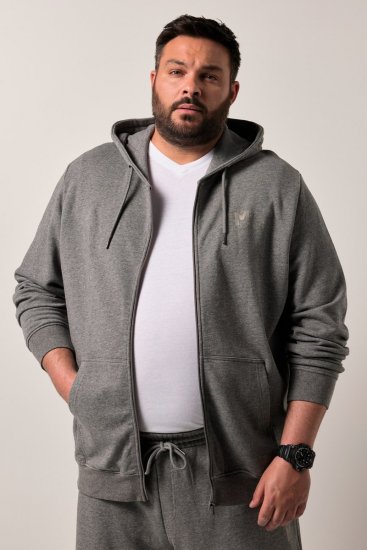 Men+ 851 Lukuga dressipluus Hallmeleeritud - Sviitrid ja dressipluusid - Meeste suured kapuutsiga jakid suurustes 2XL – 14XL